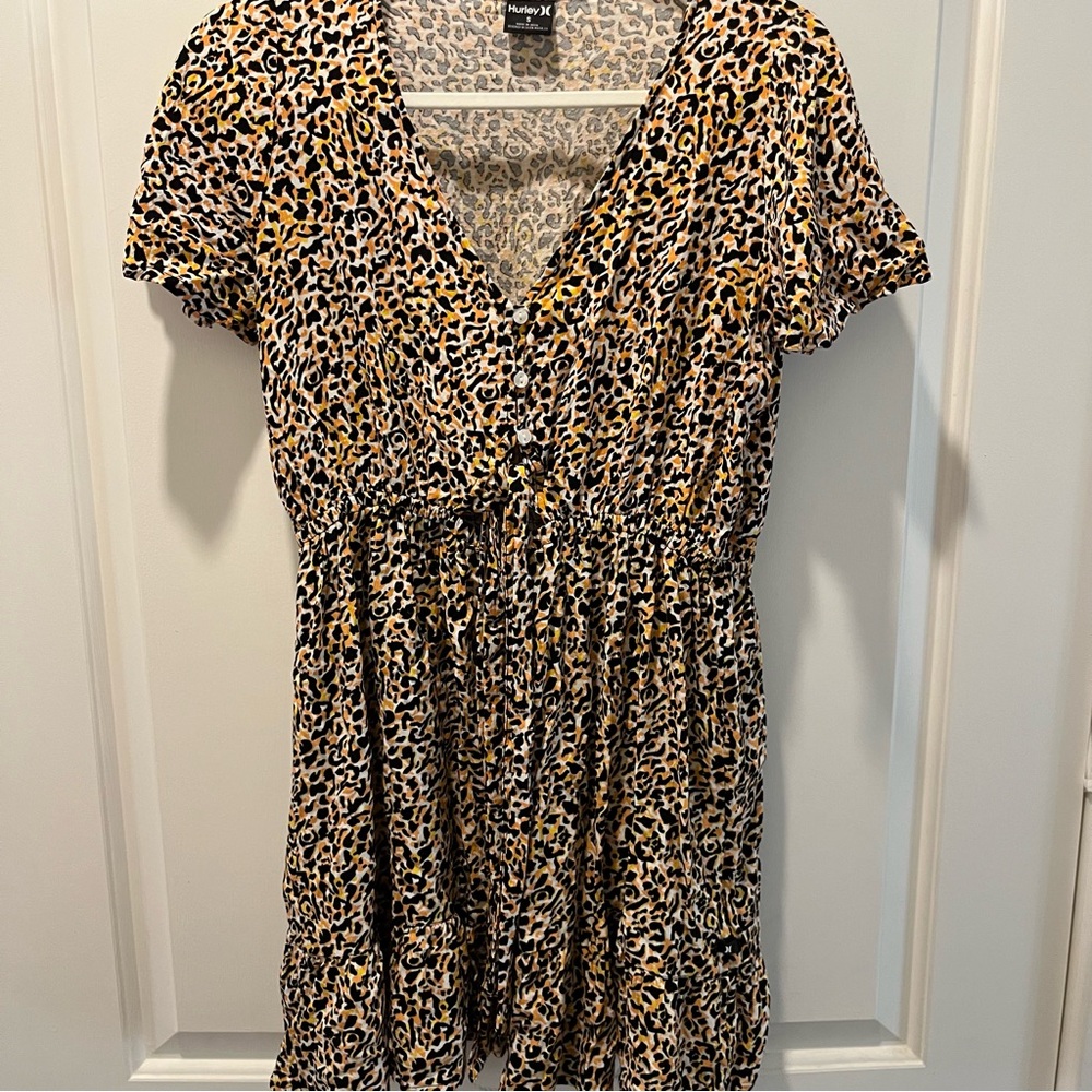 Hurley Leopard Print Mini Dress